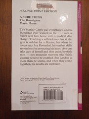 The Donnigans Ser.: A Sure Thing by Marie Harte (2016, Hardcover, Large Type…