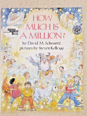 NEW 1993 1985 How Much Is a Million? David M Schwartz SIGNED Paperback Bookmark