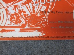 CUSTOM CHOPPER COOKBOOK, MIKE GEOKAN, LOOSE BINDING, SEE DESCRIPTION AND PICS.