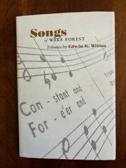 Songs of Wake Forest by Wilson, North Carolina ACC University School DEACONS, NC