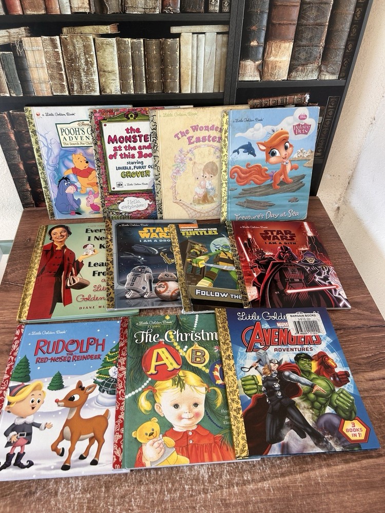 Vintage Lot of 11 LITTLE GOLDEN BOOKs