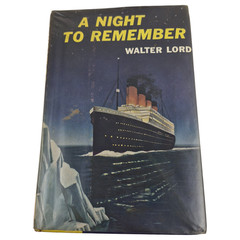 Vtg A NIGHT TO REMEMBER by Walter Lord Titanic USA 1955 1970 HC DJ 15th Ex Lib