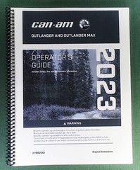 2023 Can-Am Outlander MAX 1000R DPS Owner’s Manual: 274 Pages & Clear Covers