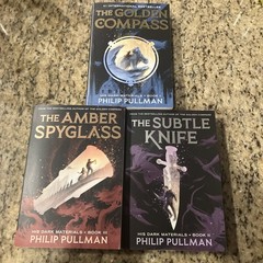 Philip Pullman HIS DARK MATERIALS SET 1,2,3 Lot includes GOLDEN COMPASS