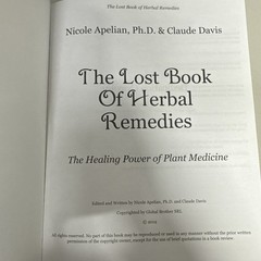The Lost Book of Herbal Remedies: The Healing Power of Plant Medicine