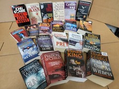 Lot of 20 Mystery Thriller Fiction Paperbacks Popular Author Books MIX UNSORTED