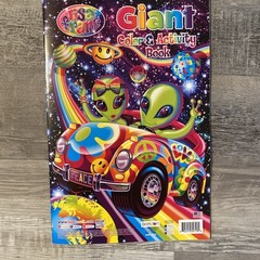🌹Rare Lisa Frank Giant Color and Activity Book Space Cover 16″ X 10.75″ New