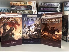 R.A. Salvatore – 30 books, incl The Legend of Drizzt 1-10, Neverwinter 1-3, more