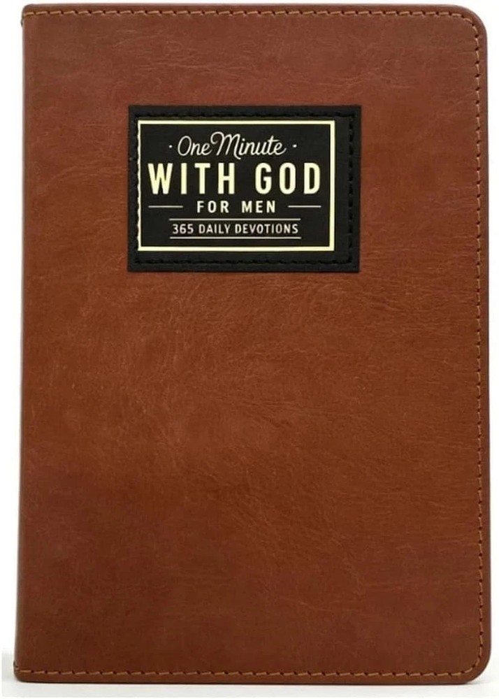 2026 One Minute with God Mens Daily Devotional, 365 Daily Devotional for Men, Br