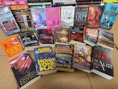 Lot of 20 Mystery Thriller Fiction Paperbacks Popular Author Books MIX UNSORTED