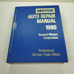 1985-1990 Motor Auto Repair Manual General Motors Professional Service Trade Ed.