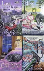Lot 4 Claire Donally Sunny & Shadow PB cozy mystery books 2-5 in series