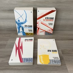 Lot Of 4 Ayn Rand Books Atlas Shrugged, Fountainhead, We The Living & Anthem NEW