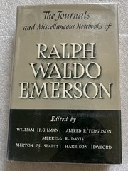 the journals and miscellaneous notebooks of ralph waldo emerson volume VII HCDJ