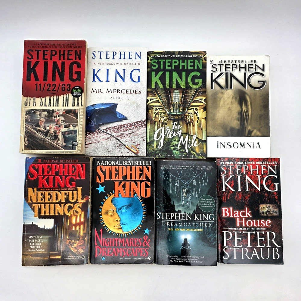 Stephen King Lot of 8 Paperback Novels Multiple Titles 1990’s-2000’s