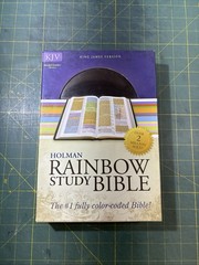 KJV 2013 Rainbow Study Bible Brown Bonded Leather