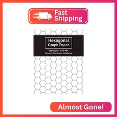 Hexagonal Graph Paper 1 Inch Hex – Organic Chemistry Notebook: 8.5 x 11 inches H