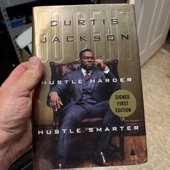 Curtis ’50 Cent’ Jackson Hustle Harder Hustle Smarter Signed First Edition Book.