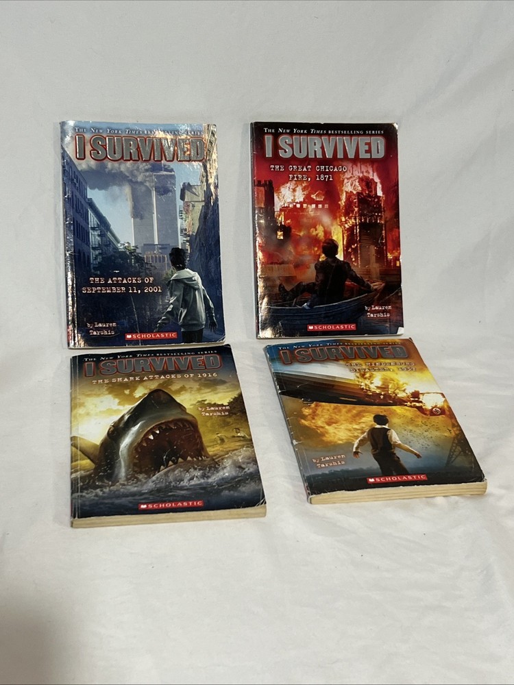 I Survived Book Series by Lauren Tarshis Scholastic (4 Books) BS1S2