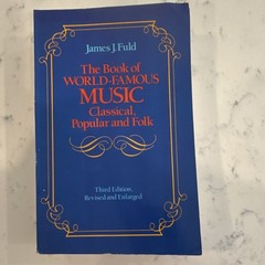 James J. Fuld: The Book of World-Famous Music 3rd Rev/Enl PB Dover 1985