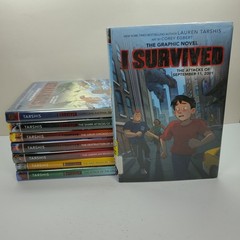 Lot of 8 ~ I SURVIVED GRAPHIC NOVELS ~ Series by Lauren Tarshis Hardcover