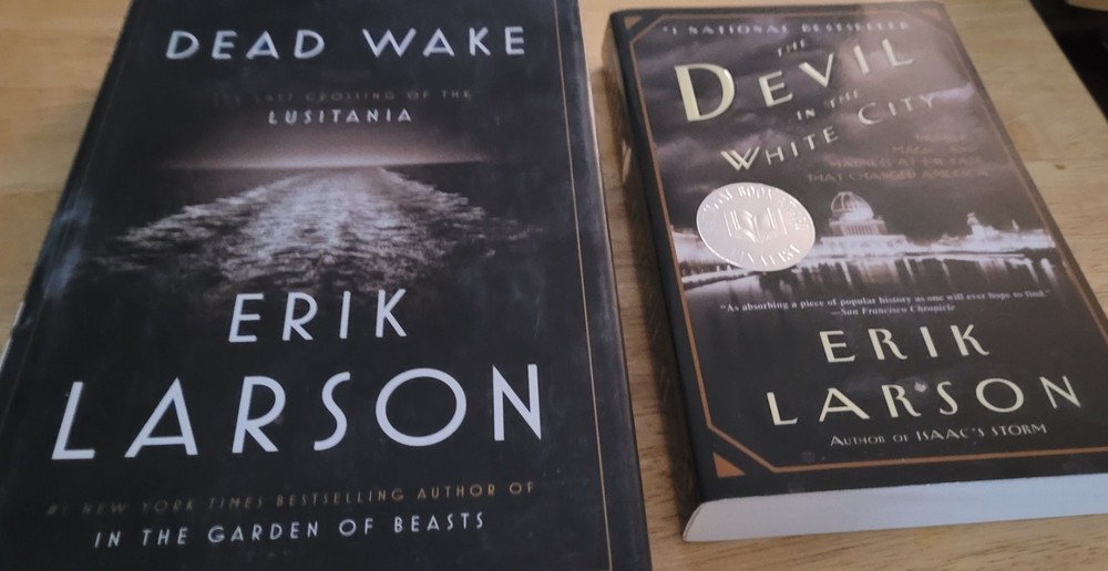 Dead Wake & Devil in the White City Erik Larson 2 Book Lot