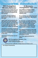 “ENGLISH & SPANISH” Bilingual Tracts, 20 Pages Each, Pack of 40 units, POWERFUL!