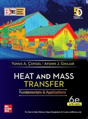 Heat and Mass Transfer Fundamentals and Applications 6th Edtn By Yunus A. Cengel