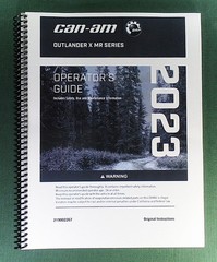 2023 Can-Am Outlander 1000R XT Owner’s Manual: 274 Pages & Protective Covers