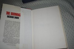 The Burning by Richard Snow (1980, Hardcover, 1st Edition/First Print,hardcover)