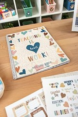 Record Book 10 Week 8.5×11 Inches Spiral Bound Perforated Pages Teacher Grading