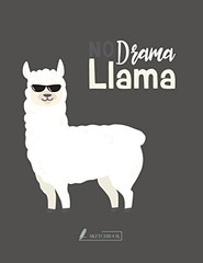 SKETCH BOOK: NO DRAMA COVER (8.5 X 11) INCHES 110 PAGES, By Char Story BRAND NEW