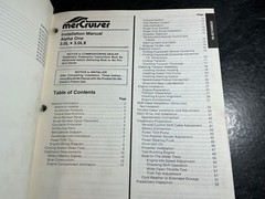 1992 Mercruiser Installation Manual 3.0L, 4.3L, 5.0L, 5.7L, 7.4L, 8.2L & Diesel