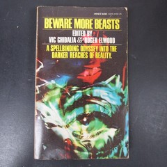 Beware More Beasts Ghidalia Elwood 1975 Horror Anthology Manor Books PB