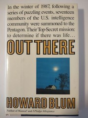 Out There by Howard Blum – RARE – HC/DJ 1990 1st Edition – VG – 301 pages