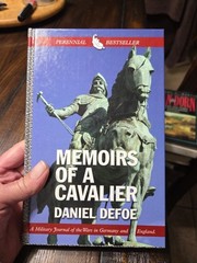 Memoirs of a Cavalier, Daniel Defoe Large Print Edition HB 1854 Orig Pub 2004