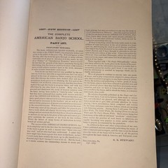 The complete American banjo school book by SS Stewart 1887 copyright