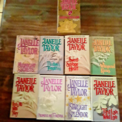 9 Janelle Taylor Books,Starlight and Splender, Midnight Secrets, Etc