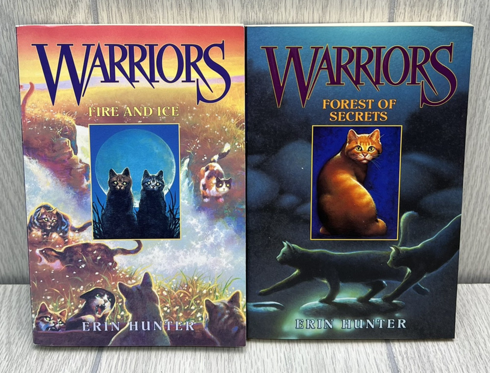 Warriors Book Bundle by Erin Hunter – Fire and Ice & Forest of Secrets Paperback