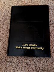 1993 Wake Forest University Howler Yearbook Winston-Salem NC
