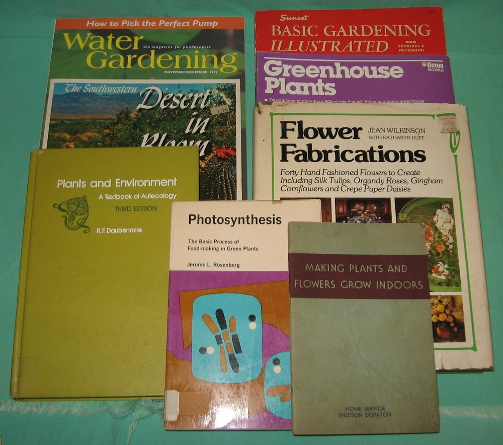8 Book Greenhouse Plants Environment Desert Flower Fabrications Water Gardening
