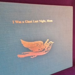 SIGNED Hardcover Children’s Book, I Was a Giant Last Night, Mom by Ken Carter