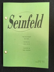 SEINFELD The Big Salad #04-0602 Larry David TV Show Table Draft Andy Ackerman LN