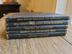 Set of five vintage Institute Business Science books 1925