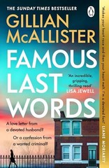 Famous Last Words: The Thrilling … by McAllister, Gillian Paperback / softback