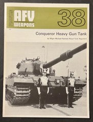 AFV Weapons Profile No. 38 Conqueror Heavy Gun Tank 1972 1st Ed. Reference-Vtg