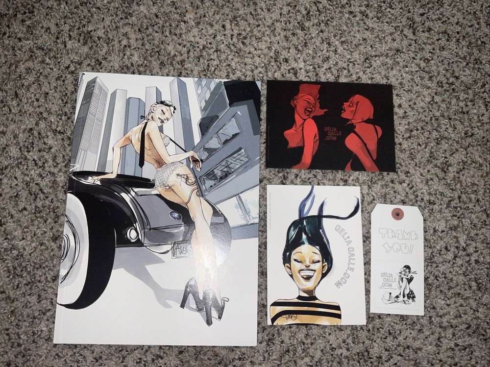 Signed & Numbered – Celia Calle Art/Poster Book & 2 postcards – Rare! Only 300!
