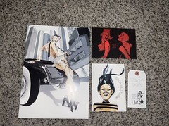 Signed & Numbered – Celia Calle Art/Poster Book & 2 postcards – Rare! Only 300!