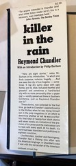 Killer in the Rain Chandler First Edition, Third Printing. VG/Good 1964