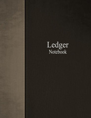 Ledger Notebook: Columnar Ruled Ledger, 3 Columns, 8.5X11 Inches